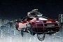 Cyberpunk Tesla Roadster Rendering Keeps Its Wheels Despite Being Able to Fly