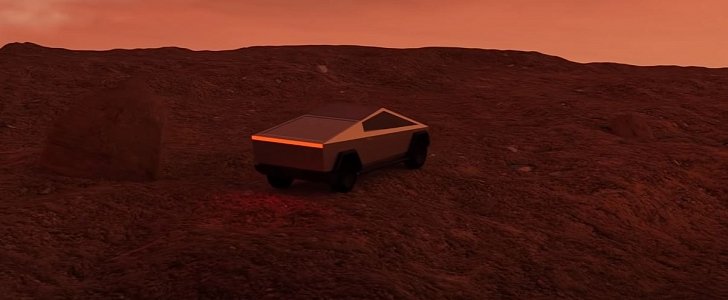 The Cybertruck heads to Mars in another fan-made "ad"