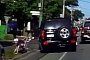 Cyclist Run Off The Road by Nissan Patrol 4WD in Australian Road Rage Incident