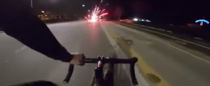 Pyromaniac cyclist