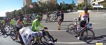 Cyclists Hit an Invisible Wall, the Wind Hilariously Stops Them in Their Tracks