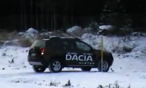 Dacia Duster on the Snow