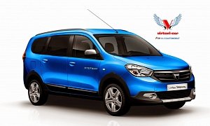 Dacia Lodgy Stepway Rendered: Coming to Paris