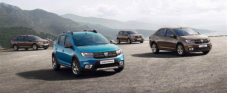 Updated Dacia range