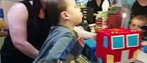 Dad Builds Truck-Shaped Birthday Cake that Transforms into Optimus Prime – Video