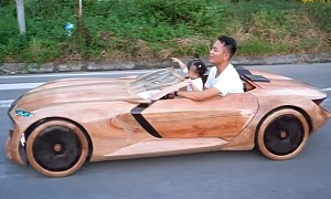 Dad Builds Wooden Audi Skysphere for His Daughter, Is As Impressive as the Actual Concept