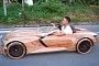 Dad Builds Wooden Audi Skysphere for His Daughter, Is As Impressive as the Actual Concept
