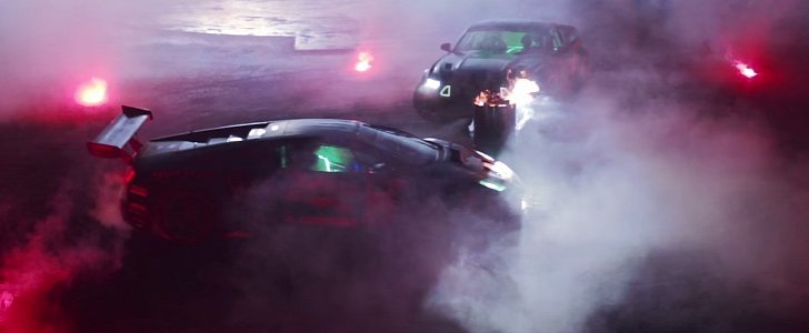 Daigo Saito’s Lamborghini Drift Car Fights Vaughn Gittin Jr.’s Mustang RTR