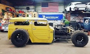 Daihatsu Rat Rod with Rolls-Royce Engine Was Chopped in France