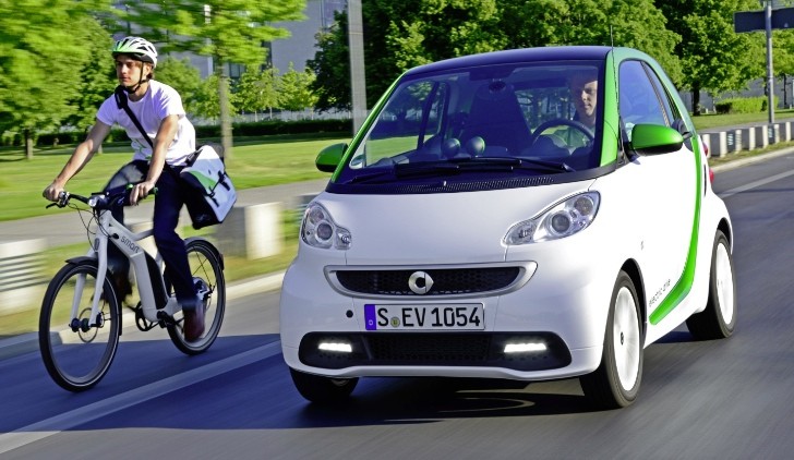 smart fortwo electric drive and smart electric bike