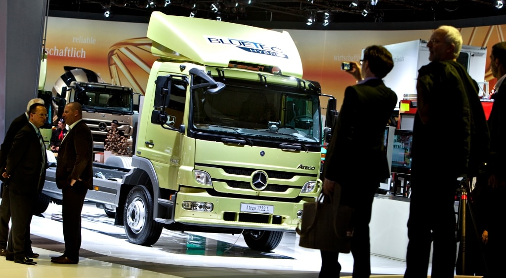 Daimler Trucks currently diaplaying in Hannover