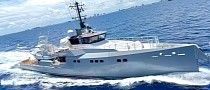 Damen-Built 44-Meter Bad Company Support Yacht Goes Fishing After Refit