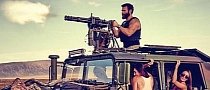 Dan Bilzerian Takes Bikini Girls at a Desert Shooting Spree Driving a Humvee