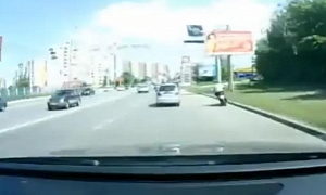 Dangerous Scooter Riding Ends with a Nasty Crash
