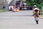 Dani Pedrosa Falls Off His Bike on the Streets of Melbourne