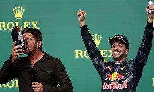 Daniel Ricciardo’s Shoey Partially Trademarked by Formula 1