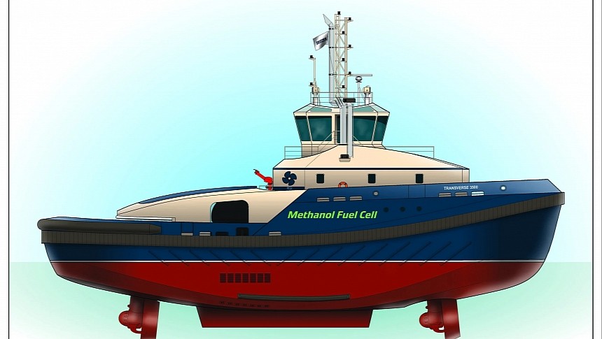 Svitzer is working on a pioneering hybrid tugboat power by an electric system and methanol fuel cells