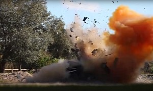 Danny Duncan Blows Up His Long-Enduring Tesla Model 3; Well, What Was Left of It