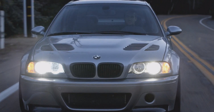 Danny Way behind the wheel of his BMW E46 M3
