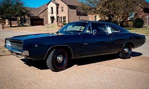 Dark Blue 1968 Dodge Charger R/T Flaunts NHRA Secret to Go Along With HEMI Power