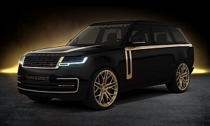 Dark Manhart Vogue RV 650 Shows Power of Gold Contrast on 2022 Range Rover