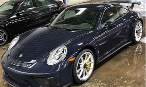 Dark Sea Blue 2018 Porsche 911 GT3 Is Rich on Silver