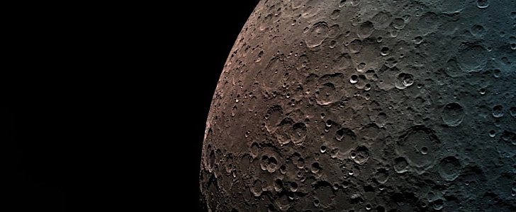Dark side of the Moon as seen from Beresheet 