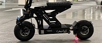 DarkKnight Cyberfold E-Scooter Is the Two-Wheeled Version of the Batmobile, Can Hit 62 MPH