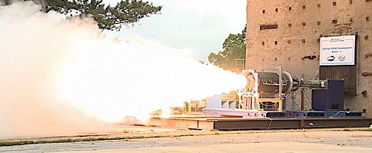 Aerojet Rocketdyne test firing