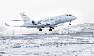 Dassault Falcon 6X Business Jet Proves That Arctic Cold Can't Stop It