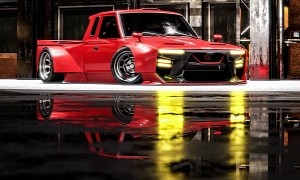 Datsun Truck "Godzilla" Digitally Gains GT-R Design for Widebody Look
