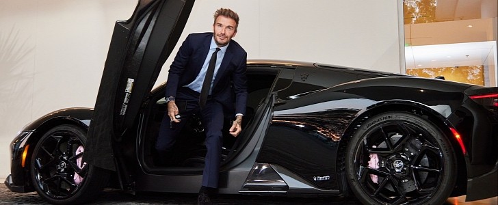 David Beckham and Maserati MC20