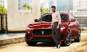 David Beckham Donuts a Maserati SUV as Brand Ambassador for the Italian Marque