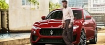 David Beckham Donuts a Maserati SUV as Brand Ambassador for the Italian Marque