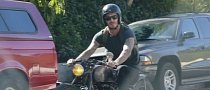 David Beckham Falls Off His Motorcycle, Gets a Cast