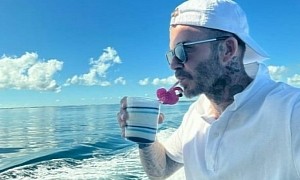 David Beckham Sipping Rose on His Private Yacht Seven Is a Whole Weekend Mood