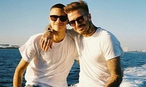 David Beckham Spends Quality Time With Son Romeo on Board His Luxury Yacht, Seven