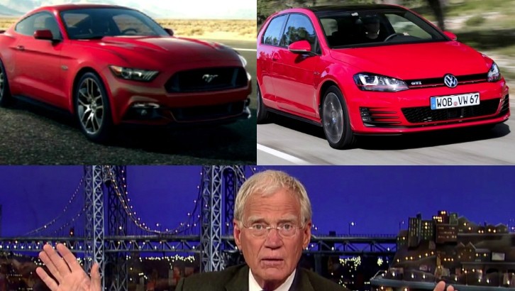 David Letterman Will Test The New VW Golf and Ford Mustang in a Commercial Giveaway [Video]