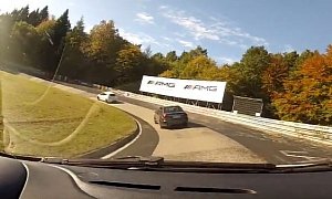 David vs. Goliath Nurburgring Battle: Clio RS Hunts Down Mercedes-AMG E63 S