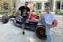 Dax Shepard Has a Red Bull Racing Car in His Driveway, Because Why Not