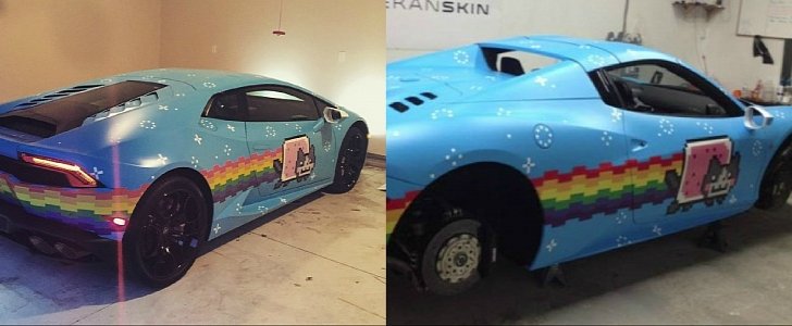 Deadmau5's dispute with Ferrari started when they told him to lose the Nyan Cat on his Ferrari 458. Now he has a Lamborghini Huracan instead