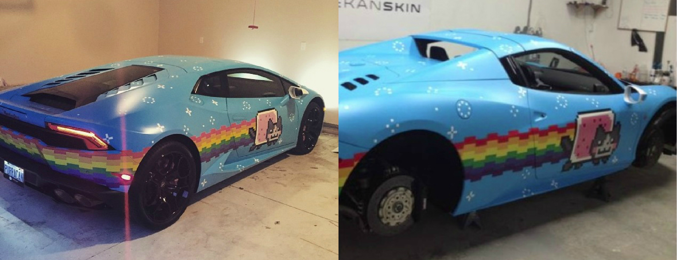 Deadmau5 Wraps Lamborghini Huracan in Nyan Cat, Trolls Ferrari on Instagram  - autoevolution