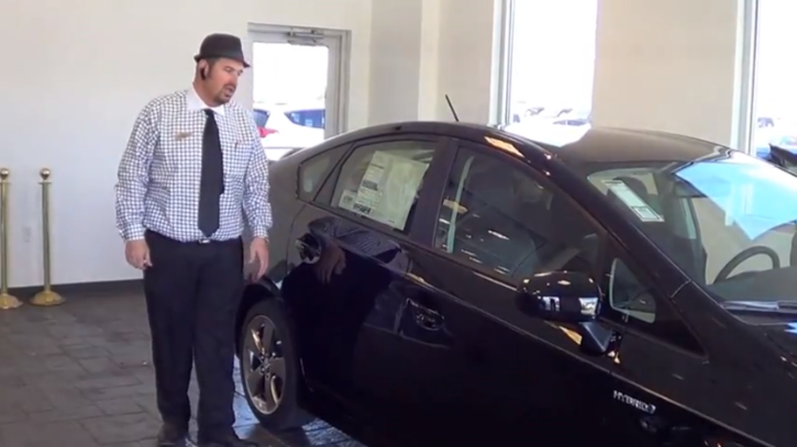 Adam Minkley Showin a 2013 Toyota Prius Persona