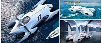 Decadence Concept: A Futuristic Catamaran Inspired by 1920s Motor Racing