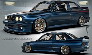 Deep Blue With Digital Copper Accents E30 BMW M3 Shows It's Hip to Be Vintage