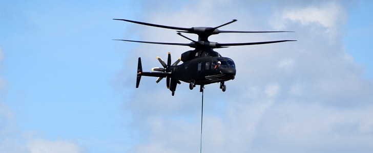 The Defiant helicopter demonstrated outstanding cargo capacity, during a recent flight test