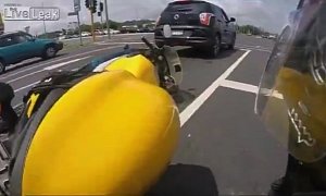 Definitely NOT the Way to Stop a Motorcycle