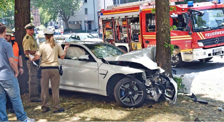 BMW M4 Crashed