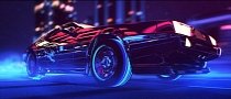 DeLorean Stars in Neon-Colored 80s Style Mood Film
