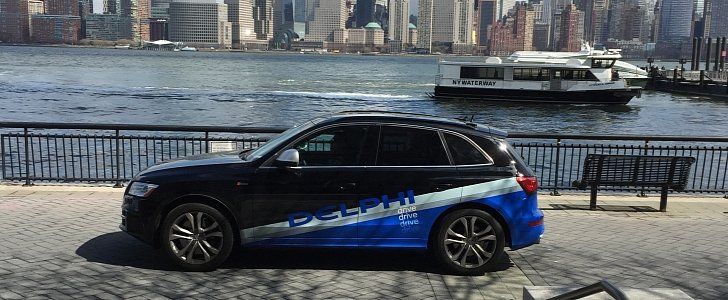 Delphi's automated car in NYC